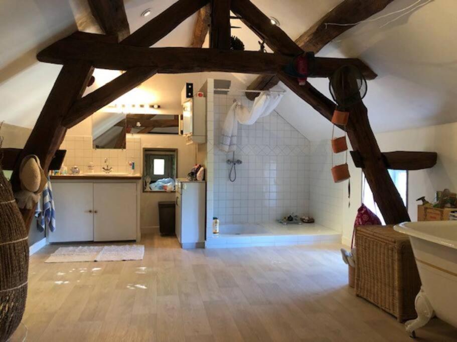 Villa Magnifique Moulin Proche Chablis, Jacuzzi Et Riviere Annay-sur-Serein Exterior foto