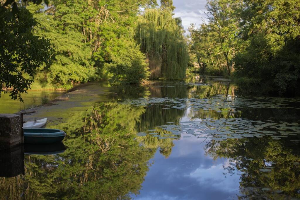 Villa Magnifique Moulin Proche Chablis, Jacuzzi Et Riviere Annay-sur-Serein Exterior foto